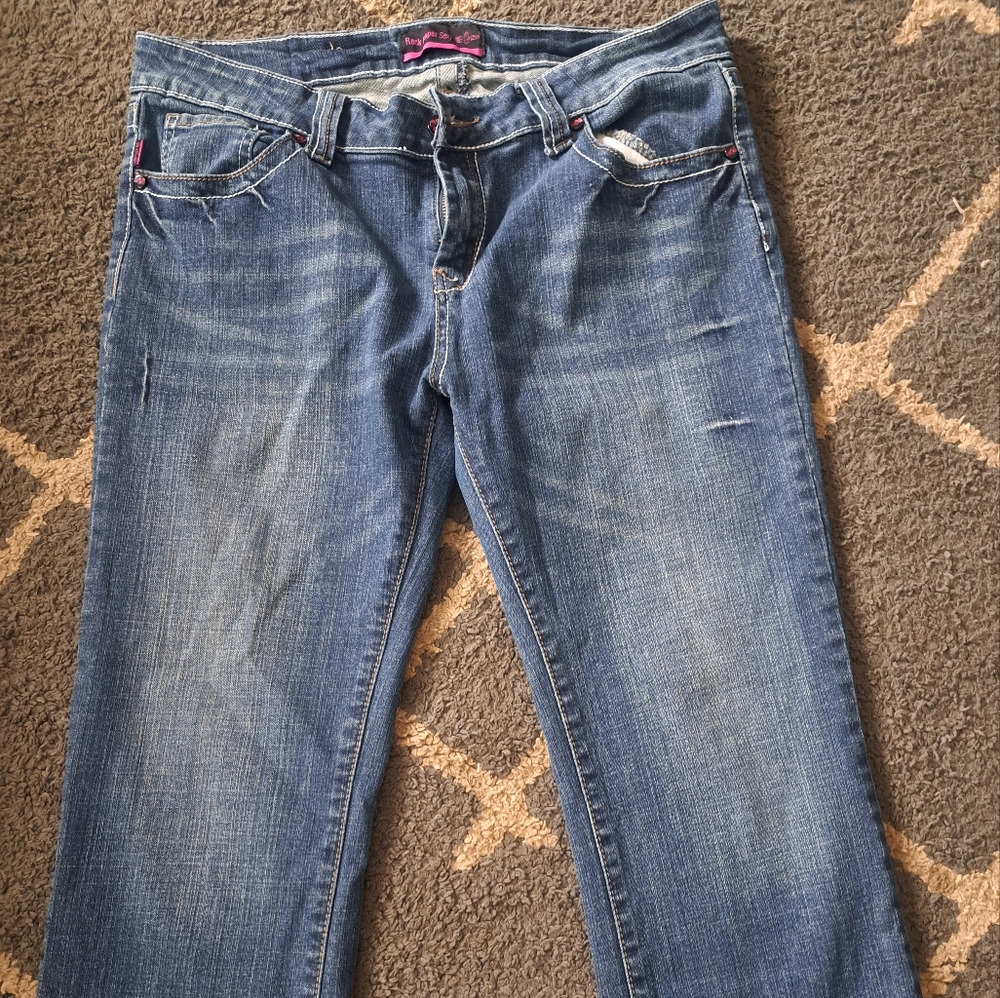 Women's Blue Cropped Jeans Size 15
